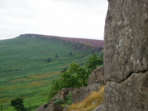 Looking towards the check point